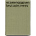 Examenopgaven bedr.adm.meao