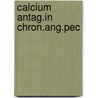 Calcium antag.in chron.ang.pec door Bala Subramanian