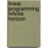 Linear programming infinite horizon by Evers