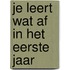 Je leert wat af in het eerste jaar
