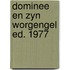 Dominee en zyn worgengel ed. 1977