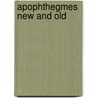 Apophthegmes new and old door Bacon