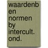 Waardenb en normen by intercult. ond.
