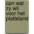 Cpn wat zy wil voor het platteland