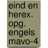 Eind en herex. opg. engels mavo-4 door Onbekend