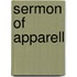 Sermon of apparell