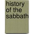 History of the sabbath