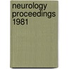 Neurology proceedings 1981 door Onbekend