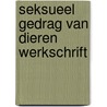 Seksueel gedrag van dieren werkschrift by Knudsen