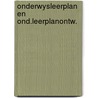 Onderwysleerplan en ond.leerplanontw. door Brink