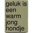 Geluk is een warm jong hondje