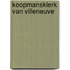 Koopmansklerk van villeneuve