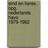 Eind en herex. opg. nederlands havo 1979-1982 door Onbekend