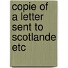 Copie of a letter sent to scotlande etc by Janet Elder