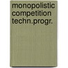 Monopolistic competition techn.progr. door Hilhorst