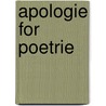 Apologie for poetrie door Sir Philip Sidney