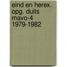 Eind en herex. opg. duits mavo-4 1979-1982 door Onbekend