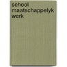 School maatschappelyk werk door Dyk