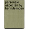 Personele aspecten by herindelingen door Onbekend