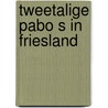 Tweetalige pabo s in friesland by Alwine de Jong
