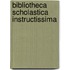 Bibliotheca scholastica instructissima