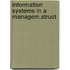 Information systems in a managem.struct