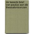 De tweede brief van Paulus aan de Thessalonicenzen