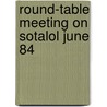 Round-table meeting on sotalol june 84 door Wellens