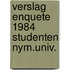 Verslag enquete 1984 studenten nym.univ.