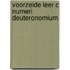 Voorzeide leer c numeri deuteronomium