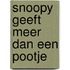 Snoopy geeft meer dan een pootje