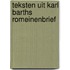 Teksten uit karl barths romeinenbrief