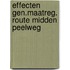 Effecten gen.maatreg. route midden peelweg