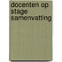 Docenten op stage samenvatting
