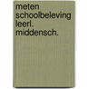 Meten schoolbeleving leerl. middensch. by Coopmans