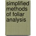 Simplified methods of foliar analysis