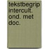 Tekstbegrip intercult. ond. met doc.