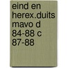 Eind en herex.duits mavo d 84-88 c 87-88 by Unknown