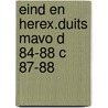 Eind en herex.duits mavo d 84-88 c 87-88 door Onbekend