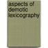 Aspects of demotic lexicography