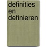 Definities en definieren by Jozefzoon