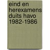 Eind en herexamens duits havo 1982-1986 by Unknown