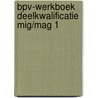 BPV-werkboek deelkwalificatie MIG/MAG 1 door Onbekend