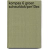 kompas 6 groen scheurblok/per10ex door Walter D'Haveloose