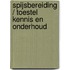 Spijsbereiding / toestel kennis en onderhoud