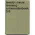 Leeslijn Nieuw Leesweg Antwoordenboek 5/6