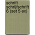 Schrift Schrijfschrift 6 (set 5 ex)