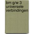 BM G/W 3 universele verbindingen