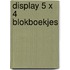 Display 5 x 4 blokboekjes