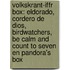 Volkskrant-IFFR box: Eldorado, Cordero de Dios, Birdwatchers, Be calm and count to seven en Pandora's box